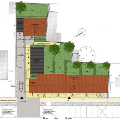 Immeuble Le patronage - Plan de masse