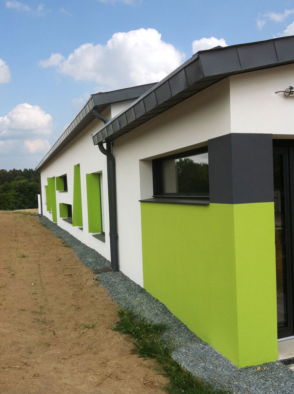 Pignon de coté du restaurant scolaire