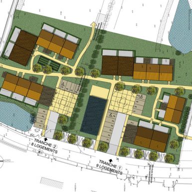 Village retraite de Chauvé - Plan de masse