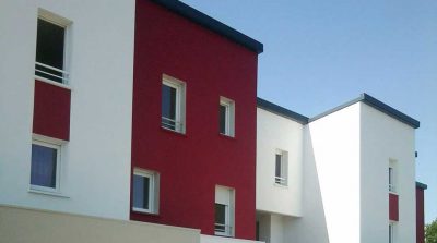 Facade des logements de la ZAC de l'Ormois à Montoir de Bretagne